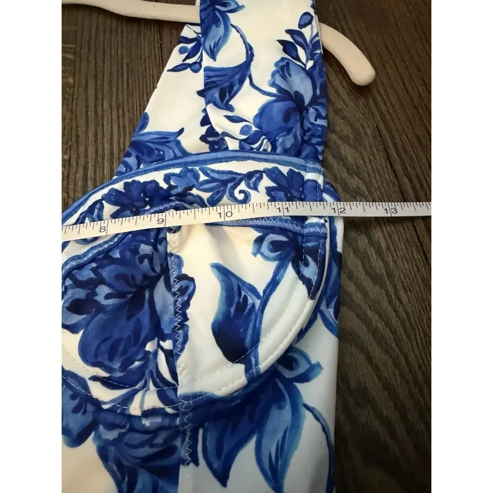 Alexandra Miro ZELLA One Piece Underwire SWIMSUIT - BLUE CAPRI XS NWT $328
